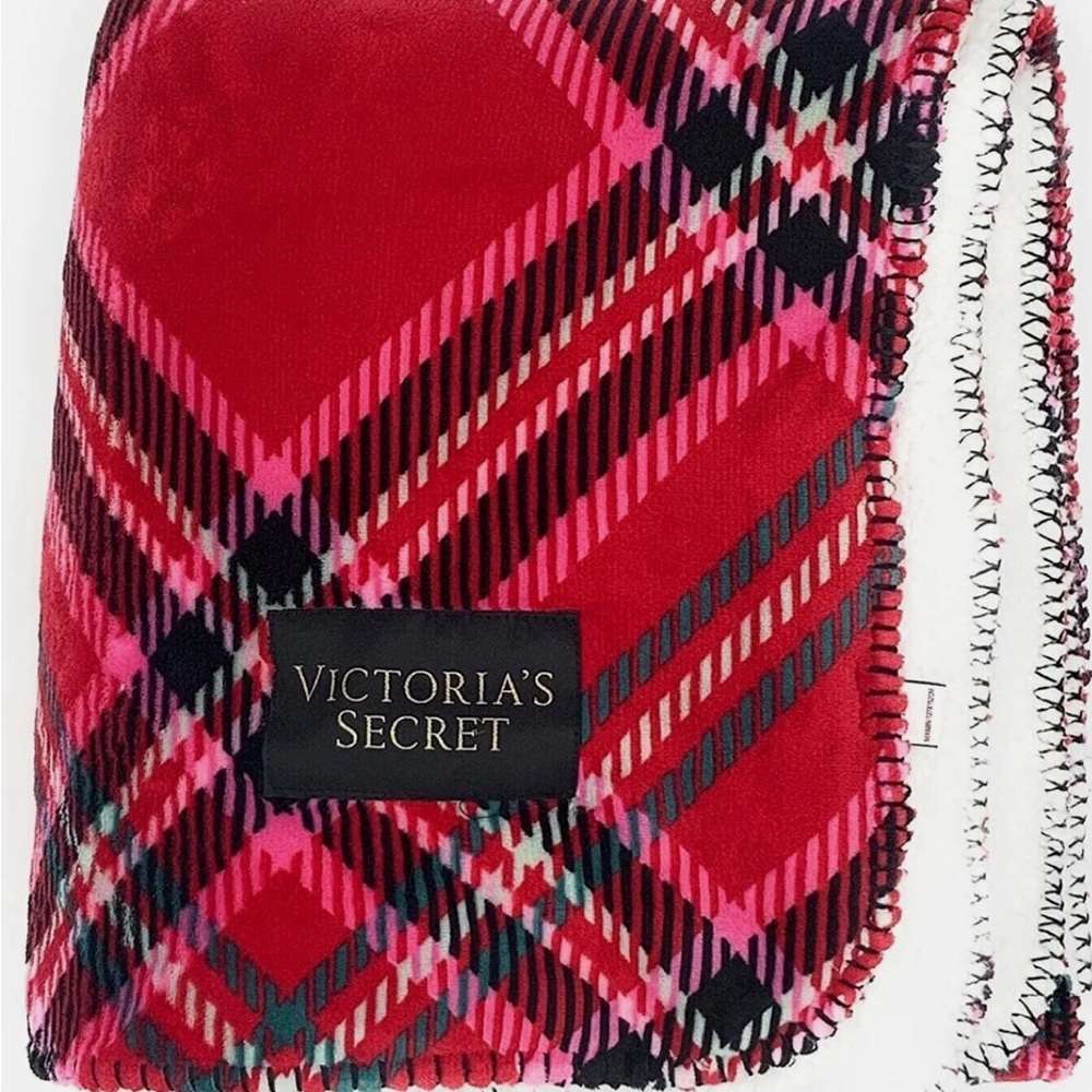 Victoria's Secret Red Plaid Blanket